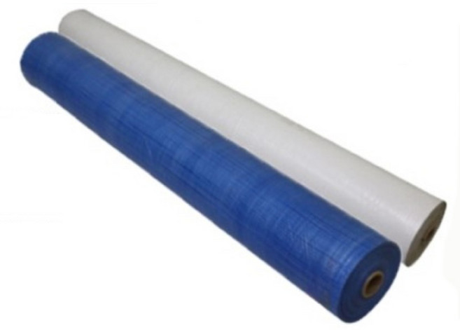 에스엠제이산업 롤텐텐지 바닥보양 청색 백색 1000 x 100 롤백 롤청 롤천막 보양지 청탑지 백탑지