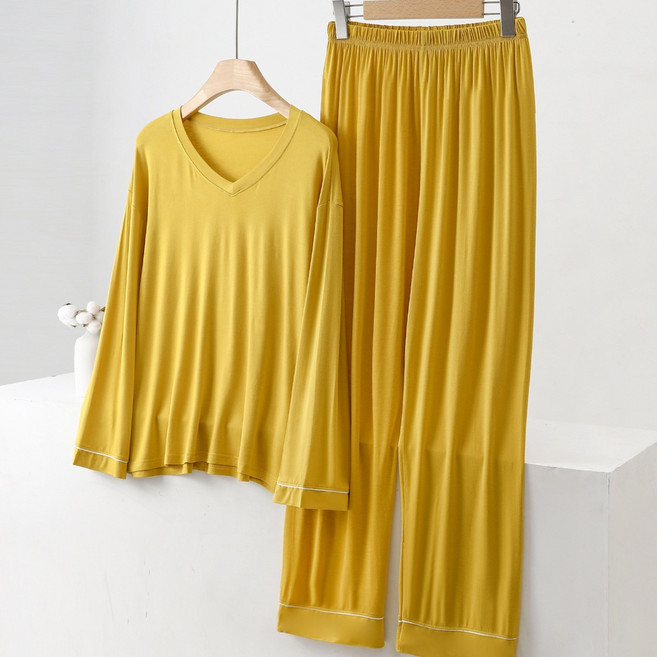 여성 빅사이즈 홈웨어 모달 잠옷 상하세트 2XL~3XL HM-5676