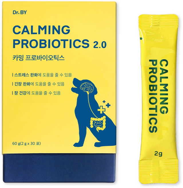 닥터바이 카밍 프로바이오틱스 강아지 스트레스 유산균 변비 장 건강 영양제, 30회분, 장건강/유산균, 1세트