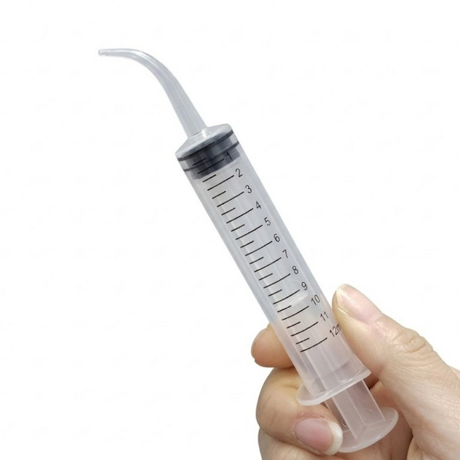 반려동물 피딩용 주사기 커브형 12ml, 1개, 화이트
