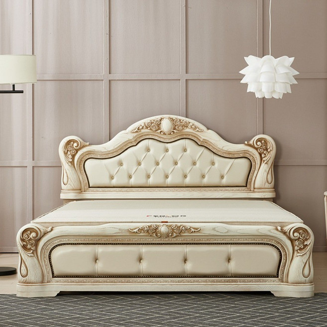 여명흙침대 (확장형)황토볼 엘리자베스 퀸Q 흙침대, 화이트, 아이보리