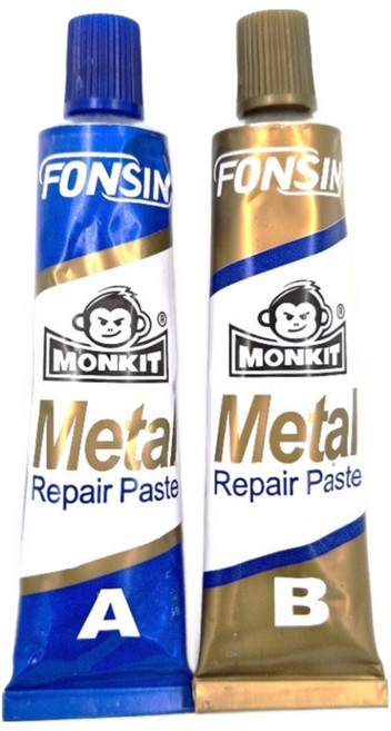 금속접착제 강력 스틸 철 쇠 주물 스텐 금속 플라스틱 본드 만능 초강력 주물용 에폭시 접착제, 2박스