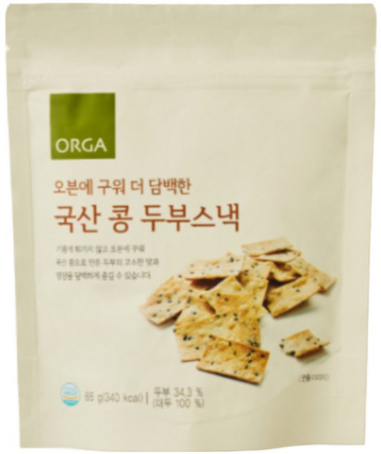풀무원 간편식 든든한끼 혼밥 아이들 간식 구운 두부스낵 우리아이 간식 65g, 1개