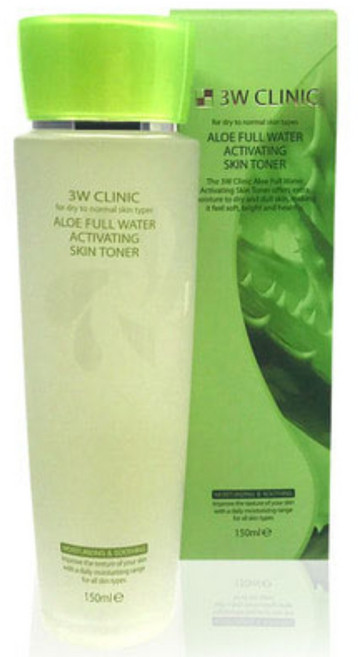 3W클리닉 알로에 풀 워터 엑티베이팅 스킨 토너, 150ml, 2개