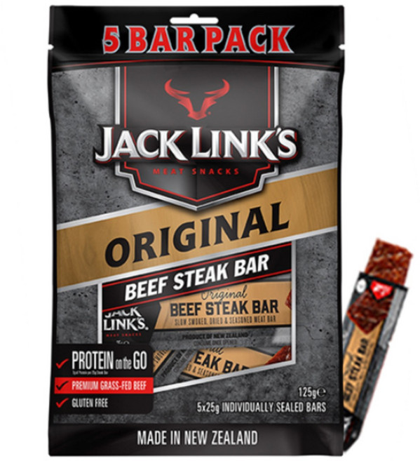 잭링크스 스테이크바 오리지널 25gX5개(5개) 육포 소고기육포, 25g, 5개