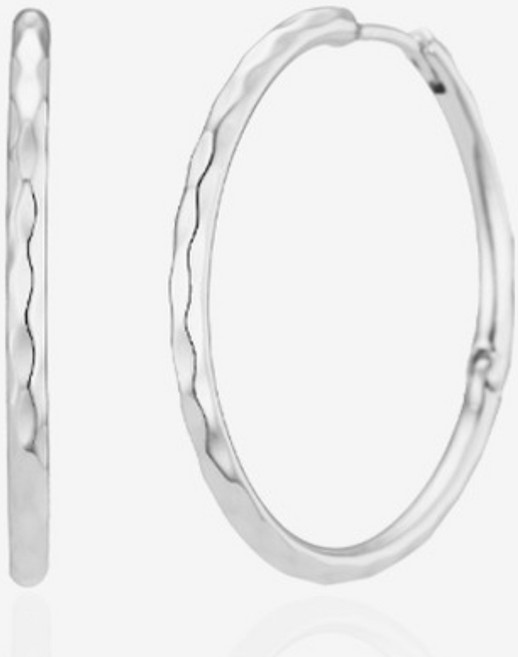 골드앤디어 14kGF 심플 컷팅 블링 원터치 링귀걸이