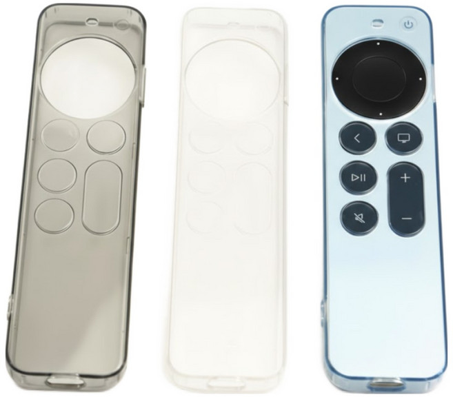 팜리나 애플TV 4K 리모컨 TPU 케이스, 블랙투명