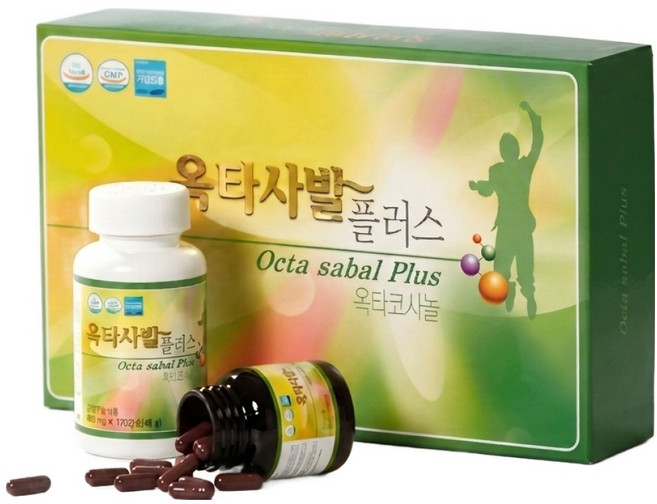 옥타사발플러스(3개월분 360정)면역력 피료개선 지구력증진 잦은소변 전립선건강 머리카락이 풍성해지는 옥타코사놀, 3개, 120정