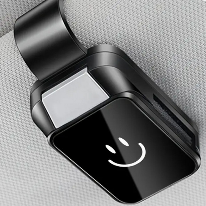 선바이저 차량 안경 선글라스 클립 거치대 자동차 썬바이저 안경보관 걸이, 2개, 블랙