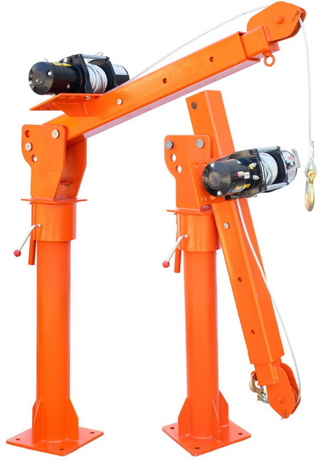 로드리프 차량용 소형 전동 크레인 호이스트 도르레 트럭 기중기 운반, 220v 800kg, 유선