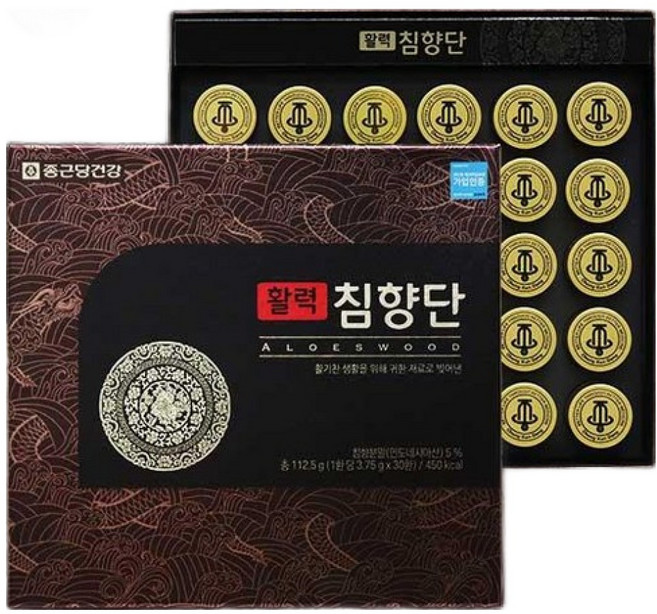 1+1 종근당 침향환 활력 침향단 60환x2세트, 112.5g, 120개