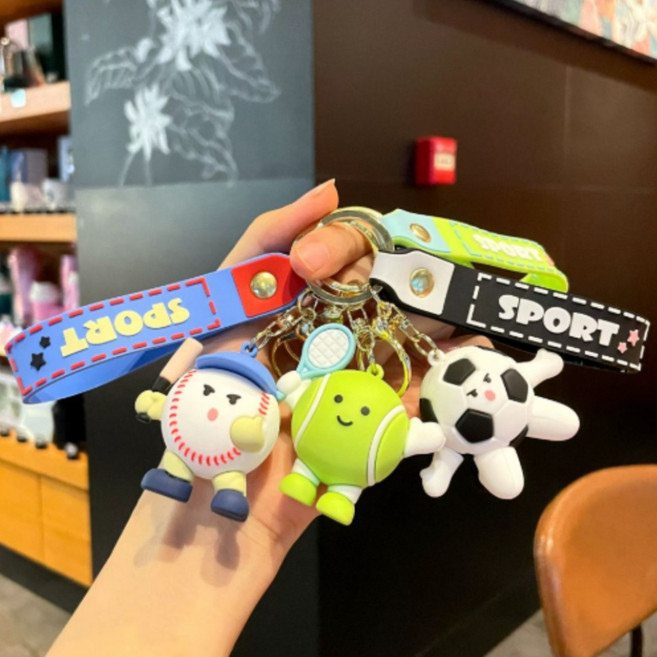 모리포켓 운동키링 축구키링 야구키링 테니스키링 공 키홀더 악세사리 열쇠고리