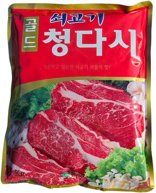 한정성 업소용 대용량 가성비 조미료 청다시 골드, 1개, 1kg
