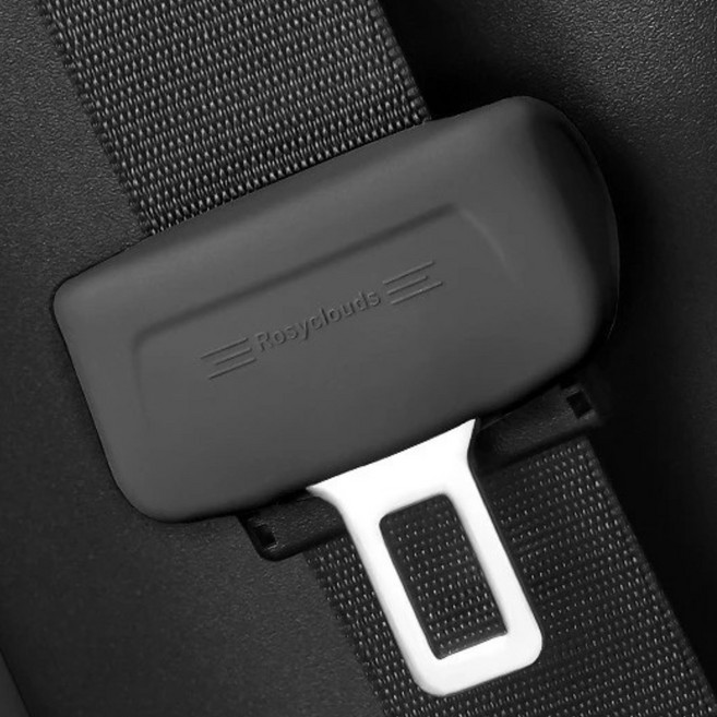 1+1 안전벨트커버 벨트커버 기스방지 소음장지 스크래치방지 실리콘커버, 2개, 검정