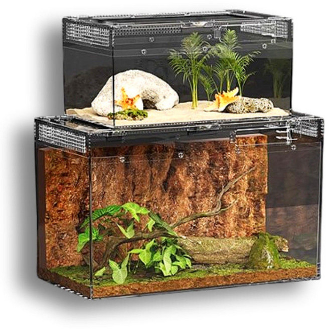 PC 달팽이 사육통 도마뱀 폴리카보네이트 깨지지 않는 어항 ZJDS P02 특대형 사육장, 1개, ZJDS-P02특대형사육장