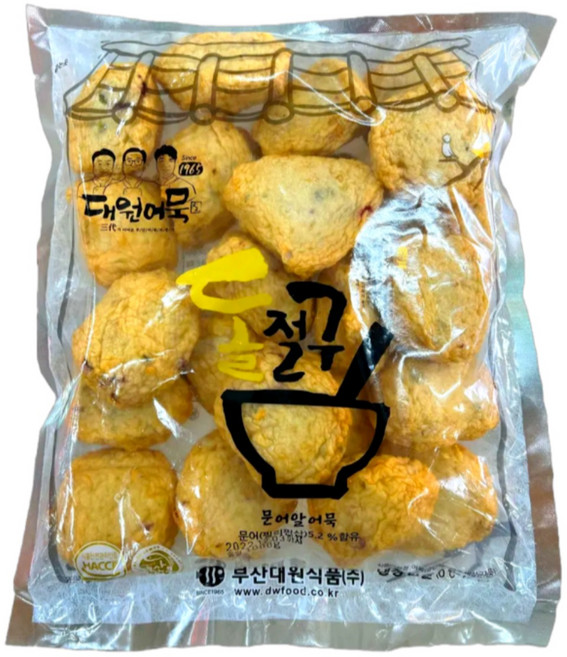 (부산대원어묵) 문어알어묵 1000g 부산어묵 어묵탕용 쫄깃한 어묵 식당용 대용량, 1kg, 1개