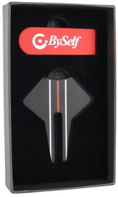 바이셀프 볼마커 보수기 퍼팅가이드 셀프디렉션 4in1, 레드패키지, 1개