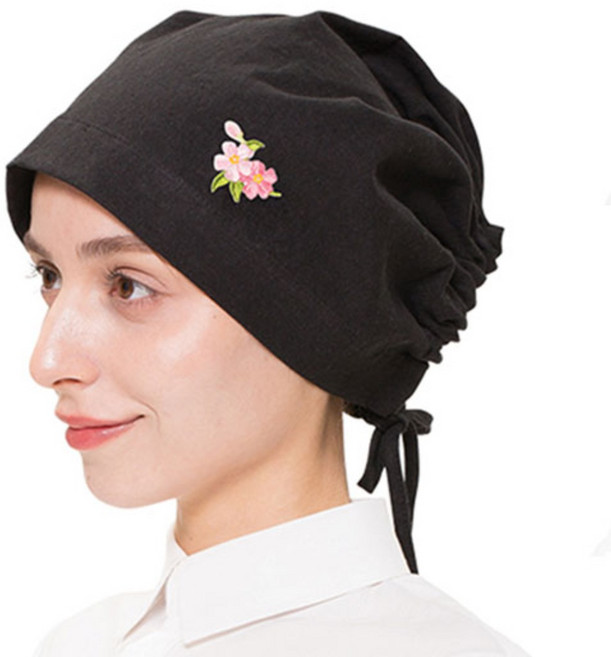 예경 김수미 린넨두건(와펜C형), 1개, 검정색(PO-0044-C)