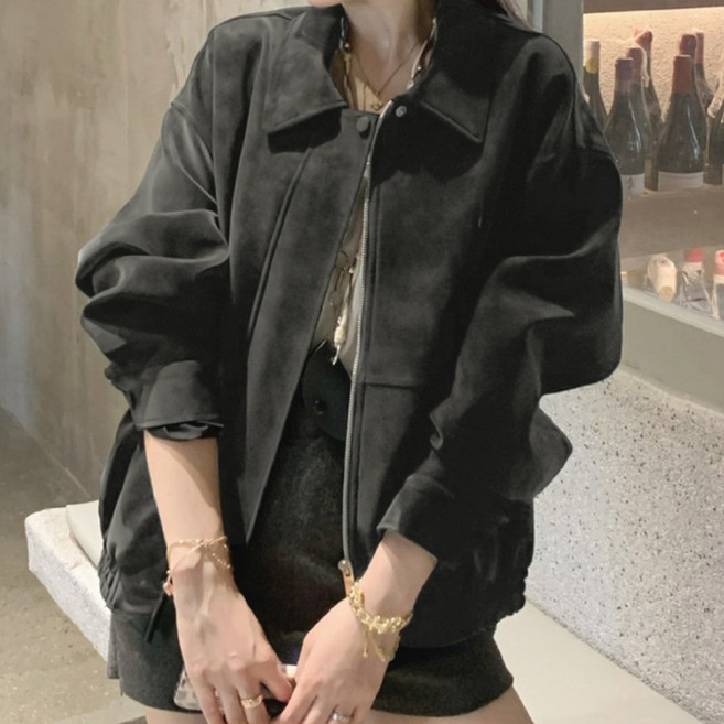 [키리앙] 비킨 빈티지 레더 루즈핏 자켓