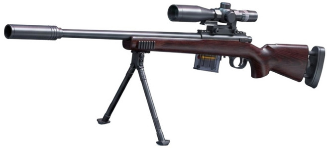 UB 스나이퍼 M24 탄피배출 너프건 소프트탄 저격총 장난감, 1개, 01.우드