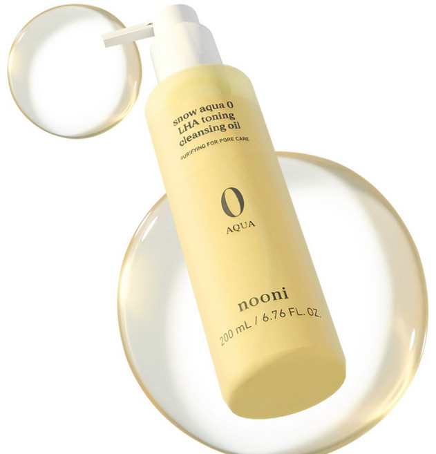 누니 스노우 아쿠아 제로 라하 토닝 클렌징 오일, 200ml, 1개