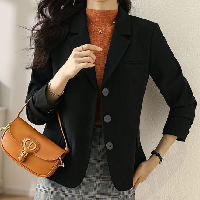 비아이와이 여성 봄가을 데일리 캐주얼 숏 정장 재킷 DH1250