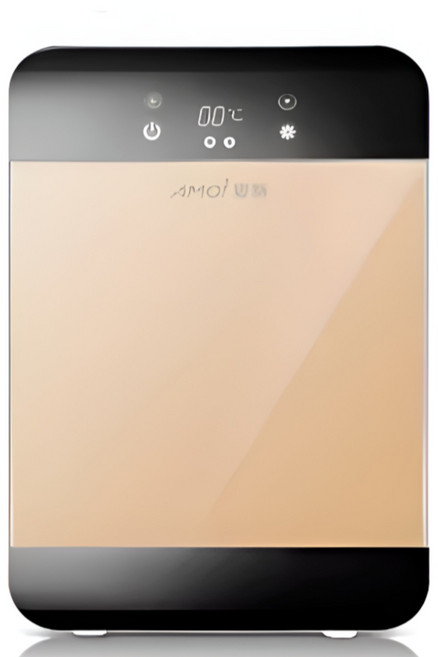 뷰티앤쿨 미니 화장품 냉장고 냉온장고 레트로 가정용 일반 소형 냉장고 무소음, 25L, 블랙골드