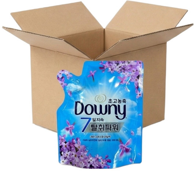 다우니 섬유유연제 레몬그라스와 라일락 미니 파우치 200ml, 48개