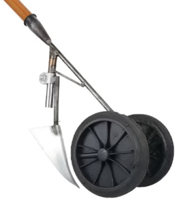 서서바퀴호미 풀세트(헤드+바퀴+자루120cm) (밭고랑 텃밭 작업 호미), 1개