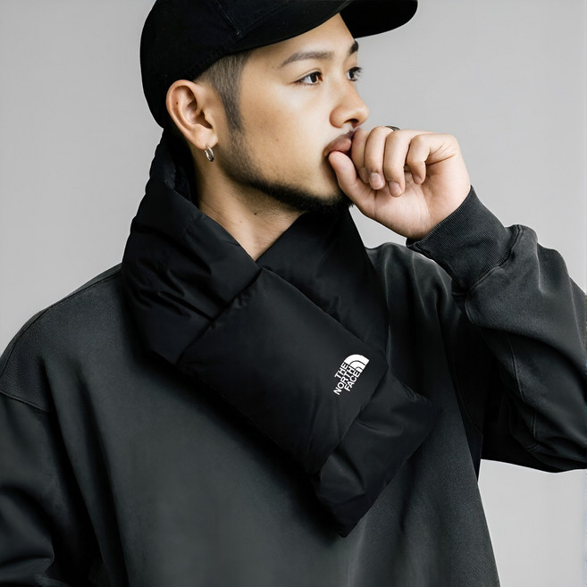 노스페이스 패딩 목도리 머플러 티볼 플리스 COCOBLANK 양말증정