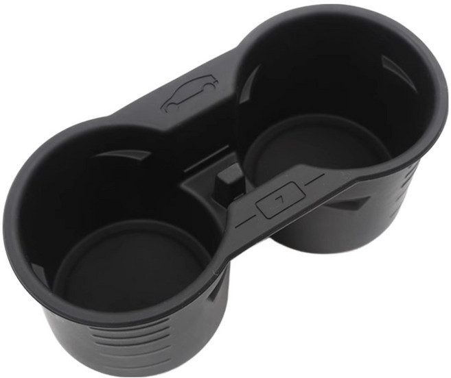 다원제이앤비 테슬라 컵홀더 모델3 모델y 차량용 멀티 실리콘컵홀더 호환, 블랙, 1개