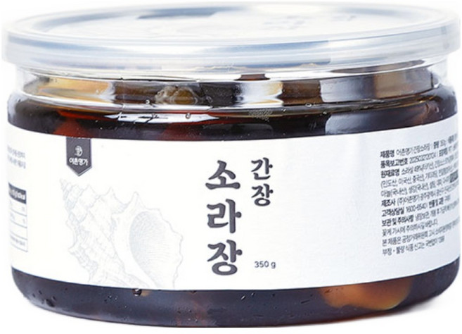 어촌명가 밥도둑 수제 비법 간장 참소라장, 1개, 350g