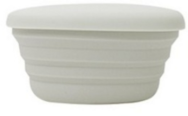 실리샵 국산 플래티넘 실리콘 접이식 용기 250ml, 2개, 접이식용기(중) 라이트그레이