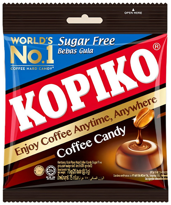 코피코 캔디 슈가프리, 75g, 6개