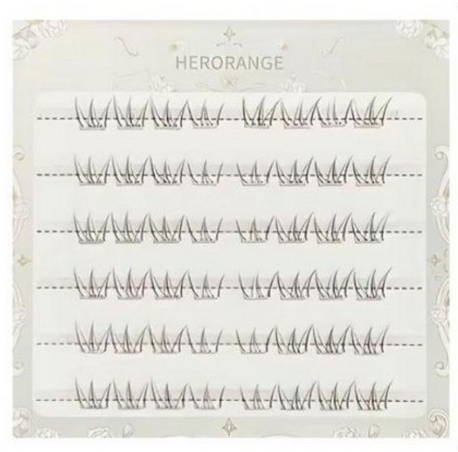 에베모 자연스러운 노글루 언더 속눈썹 7mm, 4개, 노글루 언더 7mm