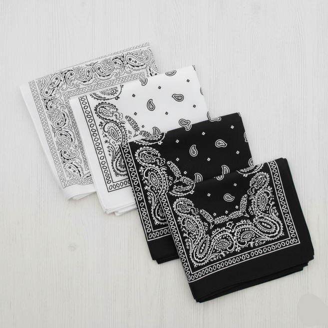 트립앤홈 반다나 헤어밴드 스카프 두건 페이즐리