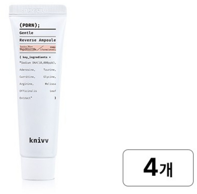 크니브 PDRN 젠틀 리버스 앰플, 4개, 30ml