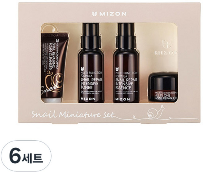 미즈온 스네일 리페어 라인 미니어쳐 여행용 4종 세트, 6세트