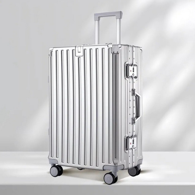 [10년AS] 고강도PC 캐리어 알루미늄 여행용 TSA식 잠금 남녀공용 캐리어