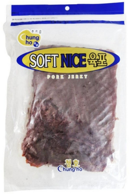 부드러운 국내산 돈육포 450g 대용량, 1개