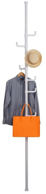 홈치치 38mm 튼튼한 고정식 폴행거 후크 8개, 화이트