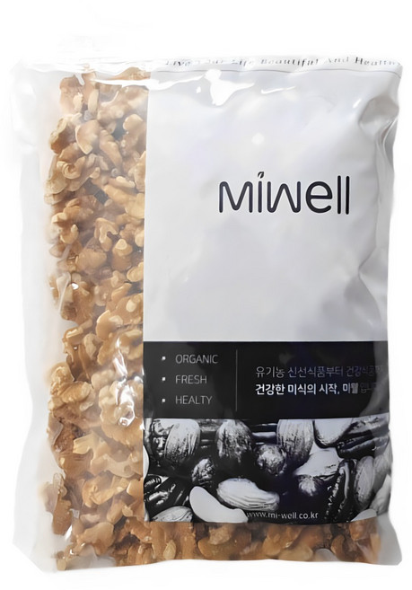 미웰 호두살 1/4태 수입 1kg, 1개