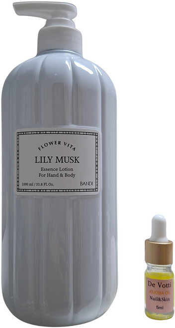 반디 플로워 비타 릴리머스크 핸드크림 바디로션 대용량 1000ml, 1L, 1개