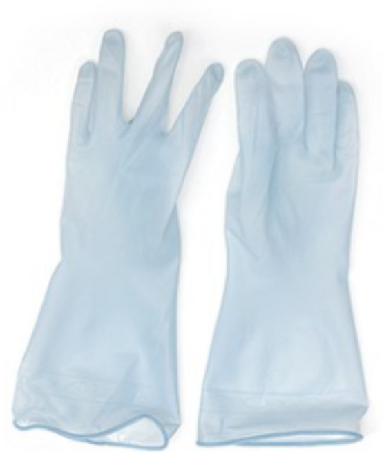 꾸미크 더질긴 니트릴 고무장갑, 2개, 소(S), 블루그레이