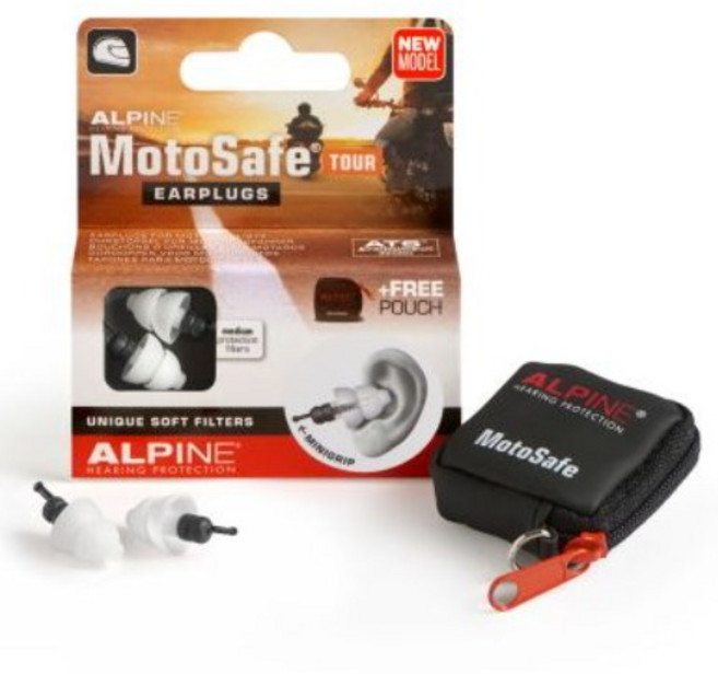 알파인 모토세이프 투어 미니그립 바이크 풍절음 방지 귀마개 오토바이 소음감소 이어플러그, 1개