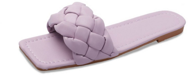 플릿츠스텝 여성용 패디드슬리퍼 플랫슬리퍼 위빙스타일 가벼운슬리퍼