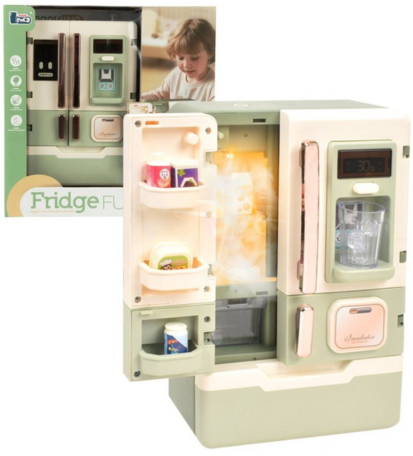 꼬마천사 얼음나오는 리얼 냉장고 주방놀이 세트, 1개