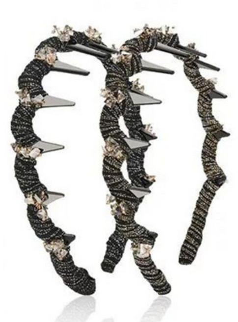 사라토리 여성 예쁜 머리띠 큐빅 헤어밴드 럭셔리