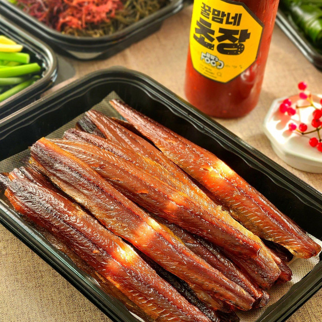 <꿀맘스푸드> 포항 구룡포 꽁치 청어 과메기 해초 야채세트, 꽁치20미해초풀셋