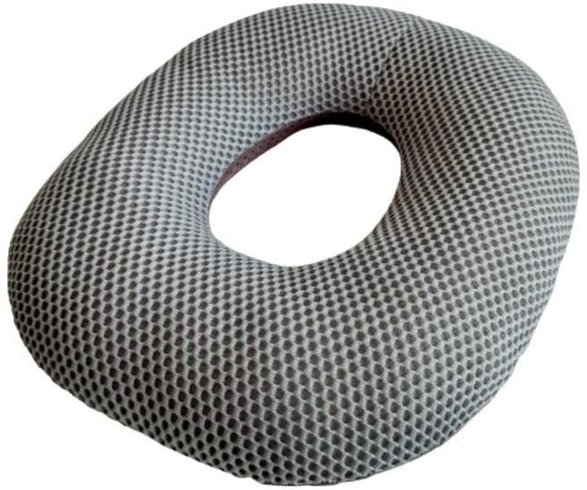 생활커비 아보카도 치질방석 도넛방석 기능성 산모방석, 모던 그레이, 1개